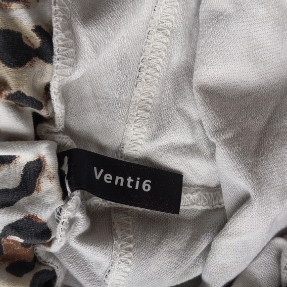 Venti6 Leopard Animal Print Drawstring Elastic Waist Pants Size Medium Large - Picture 4 of 8